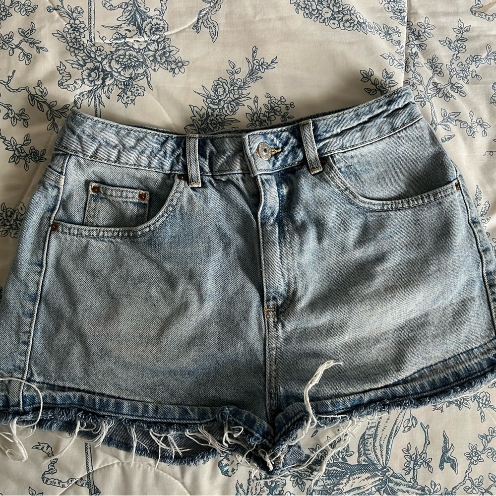 topshop mom jean shorts